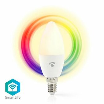 Wi-Fi smart LED-lamp | Full Colour en Warm-Wit | E14
