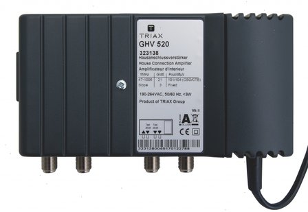 triax GHV-520 versterker 20db zonder retour