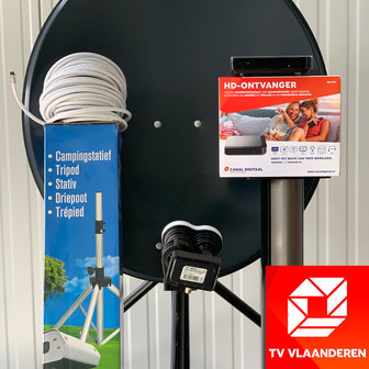 HD recreatieset TVVlaanderen  met schoteltas