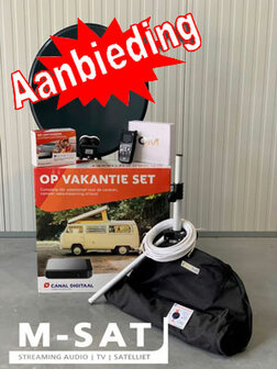 Recreatieset Canaldigitaal incl Bente satfinder en schoteltas