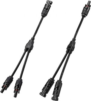 Solarpanel MC-4 Y splitter set (2stuks) male/female