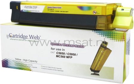 Huismerk Oki C5850 / C5950 / MC560 geel