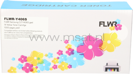 FLWR Samsung CLT-Y406S geel