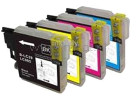 FLWR Brother LC-985 Multipack zwart en kleur