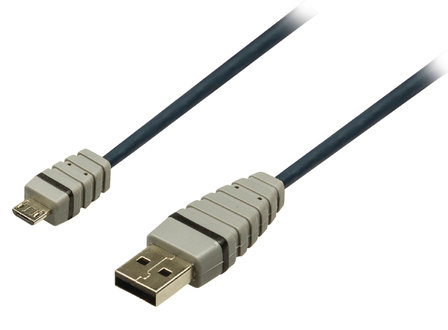 USB 2.0 Kabel USB A Male - Micro-B Male Rond 2.00 m