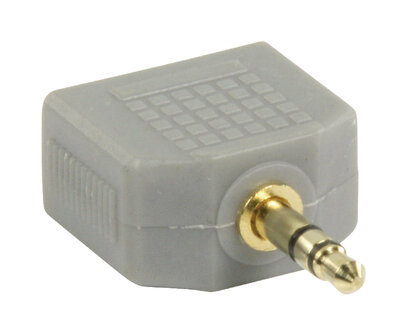 Stereo-Audio-Adapter 3.5 mm Male - 2x 3.5 mm Female