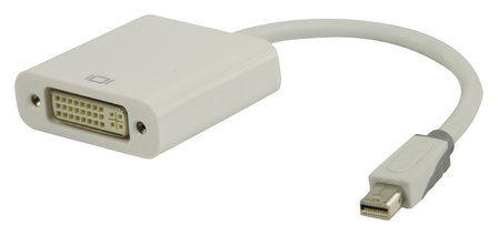 Mini DisplayPort Kabel Mini-DisplayPort Male - DVI-I 24+5-Pins Female 0.20 m
