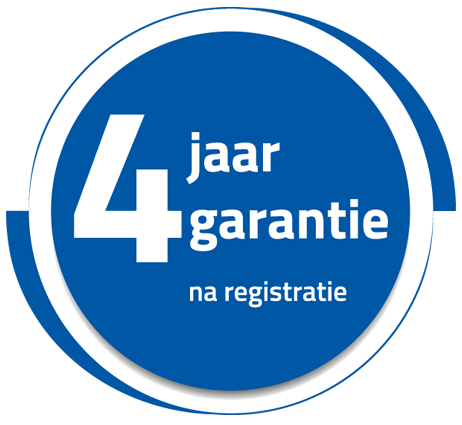 4 jaar garantie na registratie