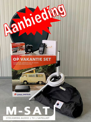 Recreatieset Canaldigitaal incl Bente satfinder en schoteltas