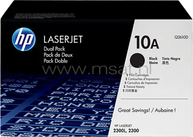 HP 10A (Dual pack) zwart