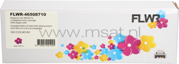 FLWR Oki C332 / MC363 magenta