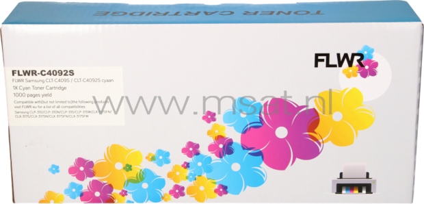 FLWR Samsung CLT-C4092S cyaan