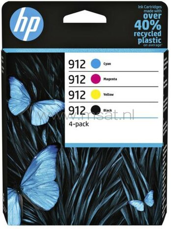 HP 912 multipack zwart en kleur