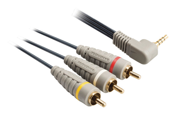 Composiet Videokabel 3.5 mm Male - 3x RCA Male 2.00 m 