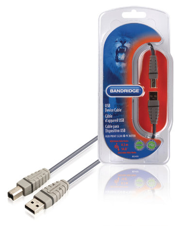 USB 2.0 Kabel USB A Male - USB-B Male Rond 4.50 m