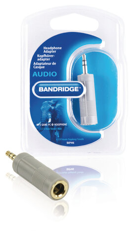 Stereo-Audio-Adapter 3.5 mm Male - 6.35 mm Female
