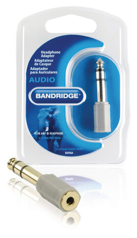 Stereo-Audio-Adapter 6.35 mm Male - 3.5 mm Female 