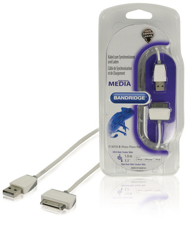 Data en Oplaadkabel Apple Dock 30-Pins - USB A Male 1.00 m