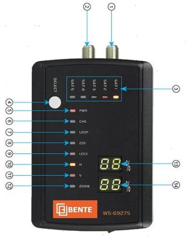 Bente sat Finder met kabel