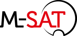 Logo M-Sat alles voor satelliet tv, mobiele zonnepanelen,service en installatie