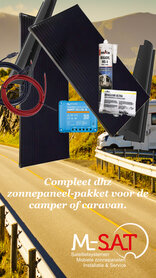 Complete solarset 1x130Watt INCLUSIEF INSTALLATIE