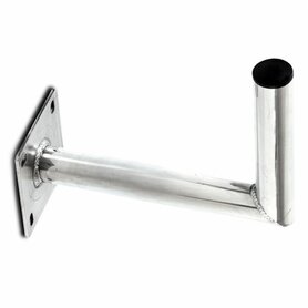 Muurbeugel L-Buis 35cm volbad verzinkt 