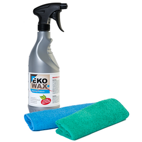 Ekowax starterset wassen zonder water 750ml+ 2 microvezeldoeken