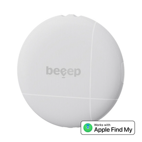 BEEEP BETAG FIND MY TRACKER WHITE & KEYCHAIN - 1 PACK