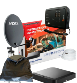 Recreatieset Canaldigitaal incl Bente satfinder en schoteltas